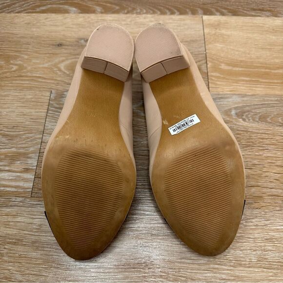 Torrid Beige Black Two-Tone Faux Leather Pump - Picture 10 of 12